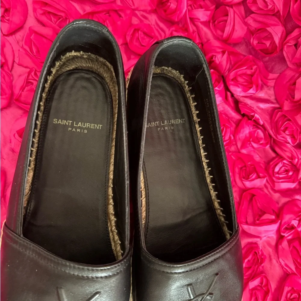 Logo Espadrille Flat Women Saint Laurent 🖤